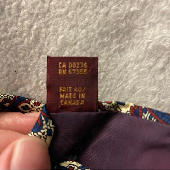 Vintage Made In Canada Polo Ralph Lauren Paisley Handmade Silk Neck Tie - Picture 5 of 5